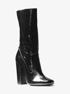 michael kors agatha leather midcalf boot|Women’s Shoes.